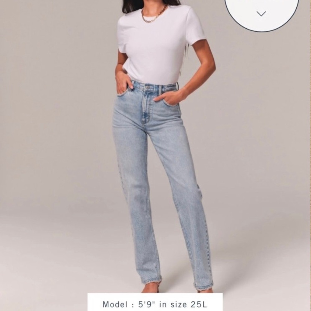 Abercrombie Women's Ultra High Rise Straight Jeans